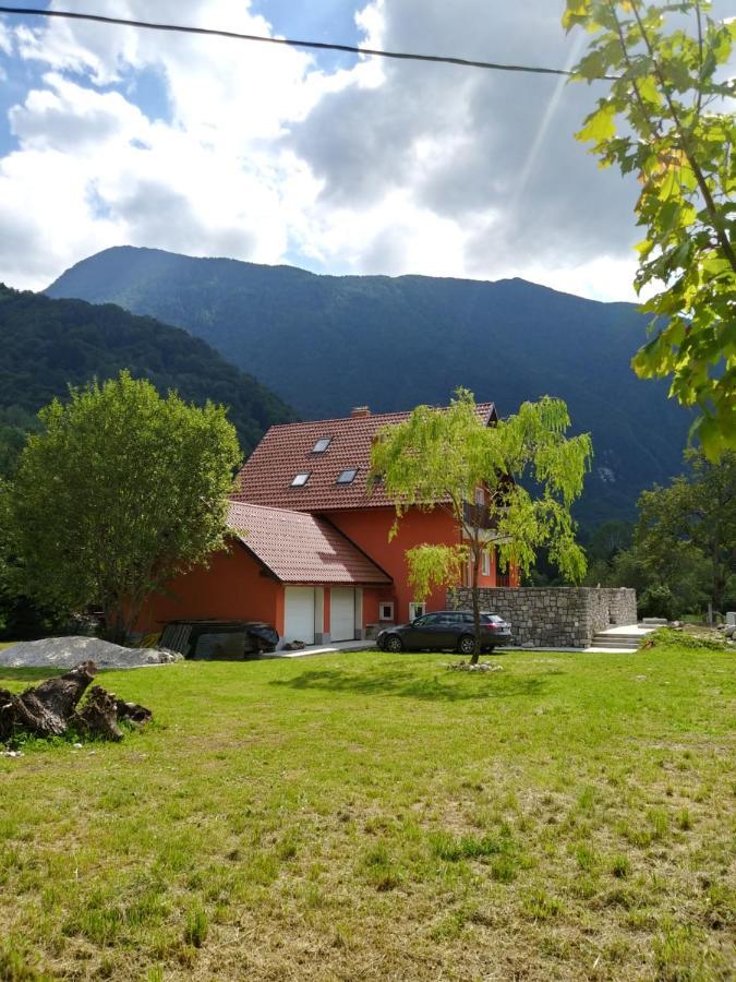 Pocitniska Hisa Nad Soco Villa Bovec Kültér fotó